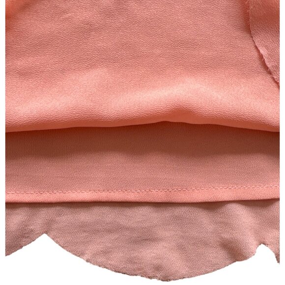 TOBI scalloped details peach lightweight tank women’s  top size small - Picture 3 of 6